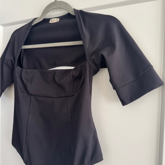 Free People Everly Bodysuit Black - Picture 5 of 16